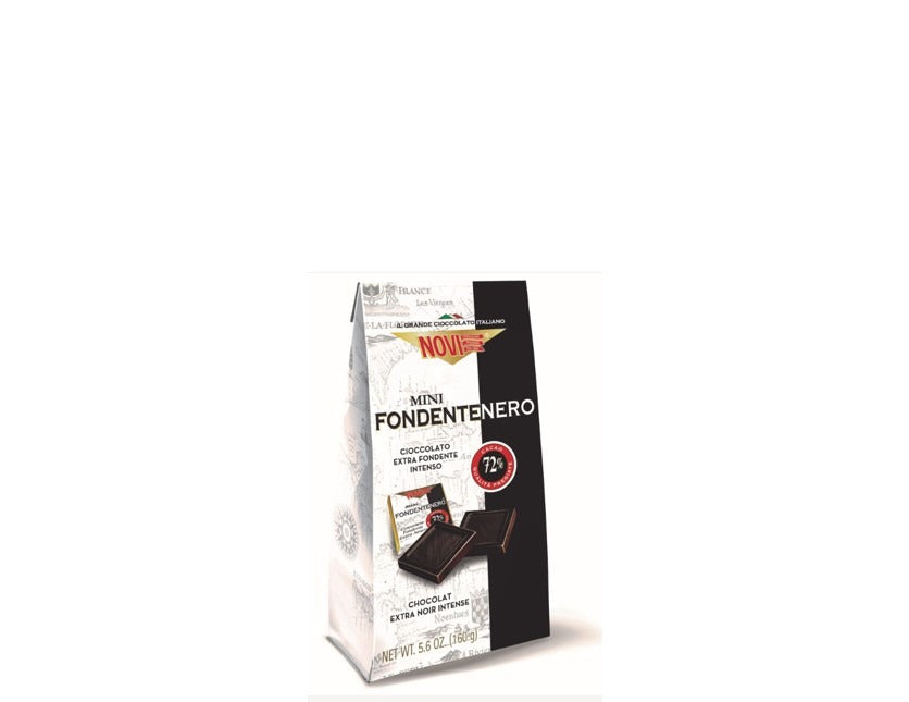 Novi Mini Fondentenero 72% Cacao Bolsa 160grms