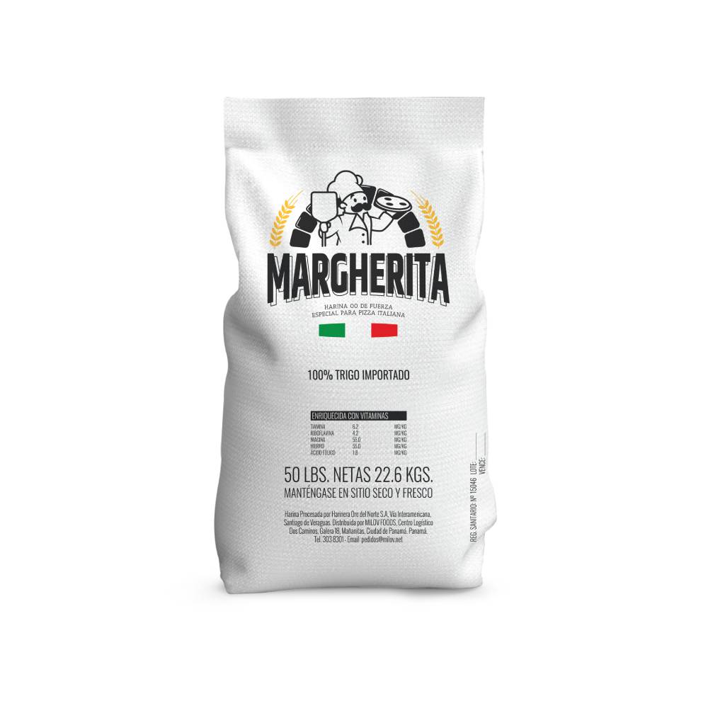 Margherita Harina De Fuerza Especial Para Pizza 50Lb