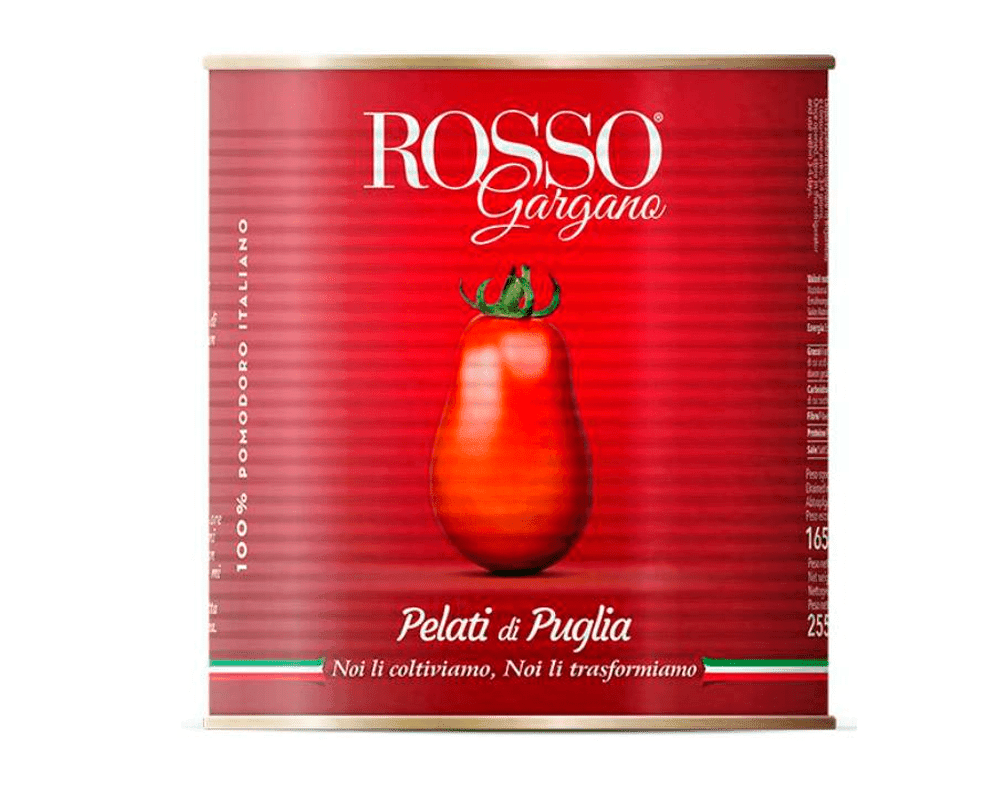 Rosso Gargano Tomate Pelati Di Puglia 2.55Kg