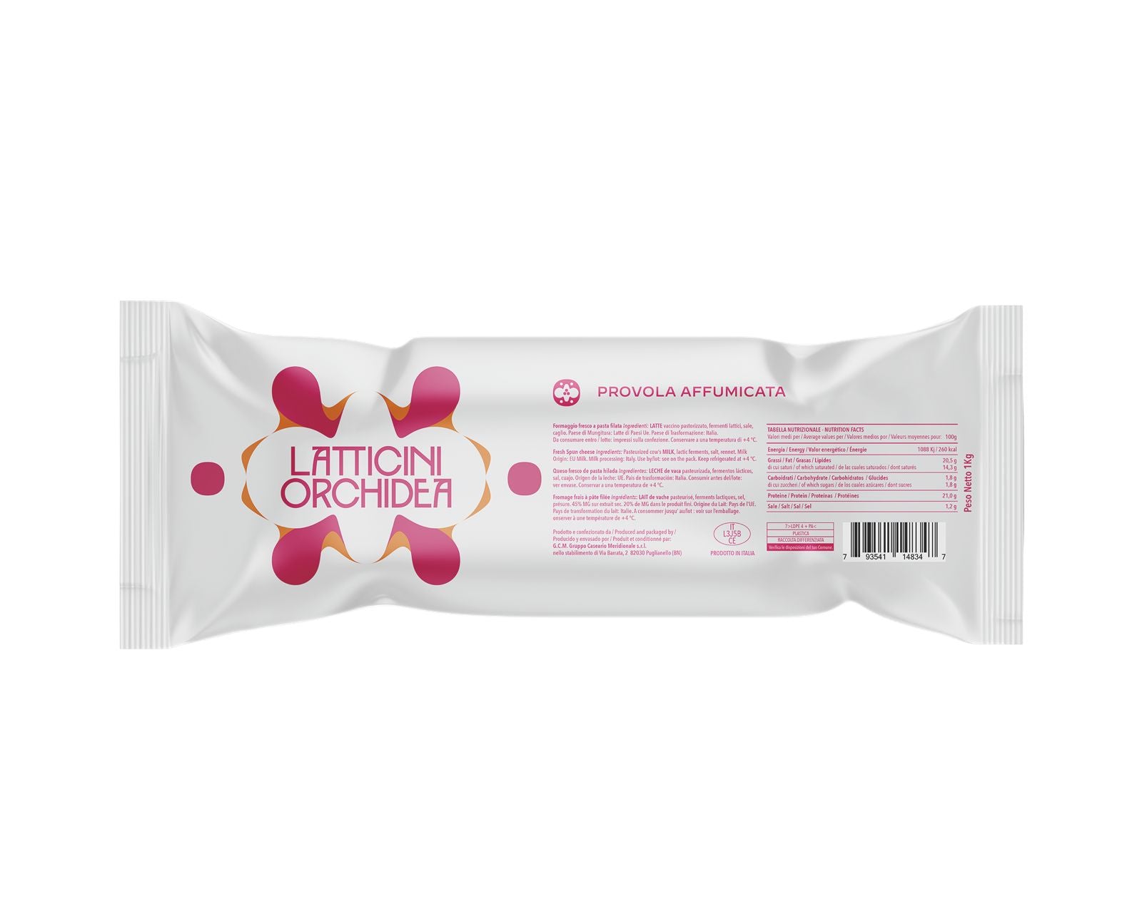 Orchidea Frozen Smoked Provola 1Kg